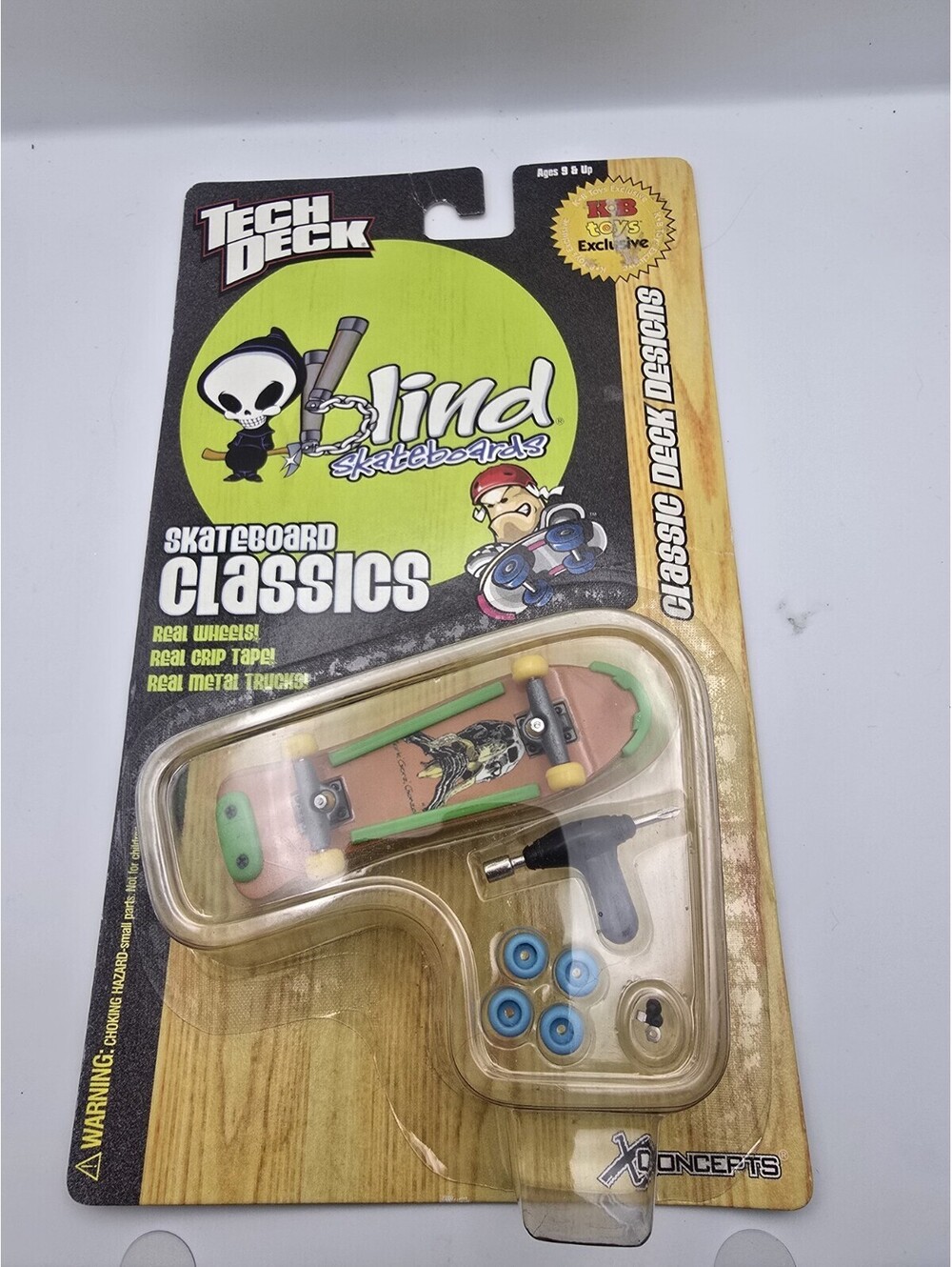 Tech Deck Classics KB Toys Exclusive RARE Carded Fingerboard Blind Skateboards